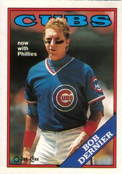 1988 O-Pee-Chee Baseball Cards 183     Bob Dernier#{Now with Phillies